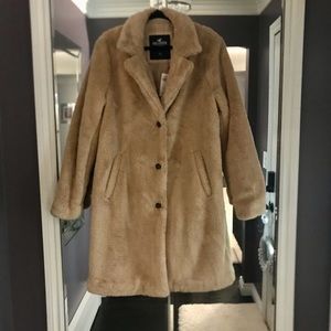 Hollister Women’s Long Faux Fur Coat